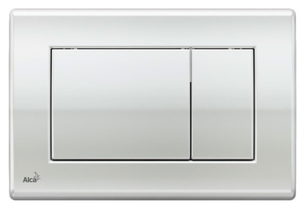 Кнопка смыва alcadrain 24.7х1.8х16.5 для инсталляции, сталь, цвет Хром (M271). Фото 1