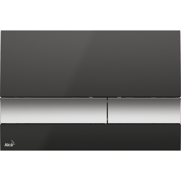 Кнопка смыва alcadrain 24.7х1.9х16.5 для инсталляции, пластик, цвет Черный (M17282). Фото 1