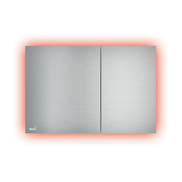 Кнопка смыва alcadrain 24.7х2.9х16.5 для инсталляции, алюминий, цвет Хром матовый (AIRLIGHT). Фото 1
