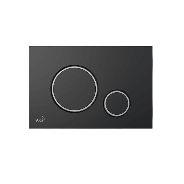 Кнопка смыва alcadrain 24.7х5.5х16.5 для инсталляции, пластик, цвет Черный (M778). Фото 1