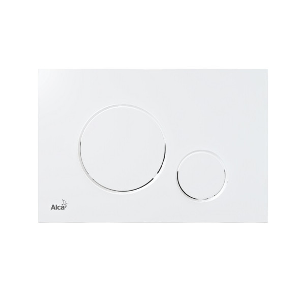 Кнопка смыва alcadrain 25х3.6х17 для инсталляции, пластик, цвет Белый (M670). Фото 1