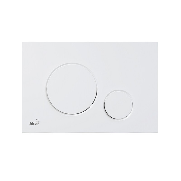 Кнопка смыва alcadrain 25х3.6х17 для инсталляции, пластик, цвет Белый (M676). Фото 1