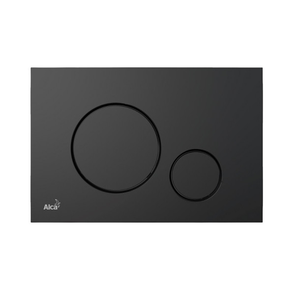 Кнопка смыва alcadrain 25х3.6х17 для инсталляции, пластик, цвет Черный (M678). Фото 1