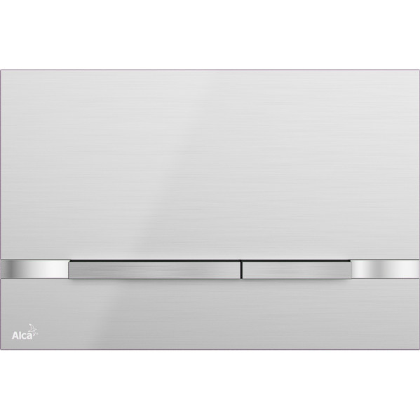 Кнопка смыва alcadrain FLAT 24.7х0.5х16.5 для инсталляции, , цвет Хром матовый (STRIPE). Фото 1