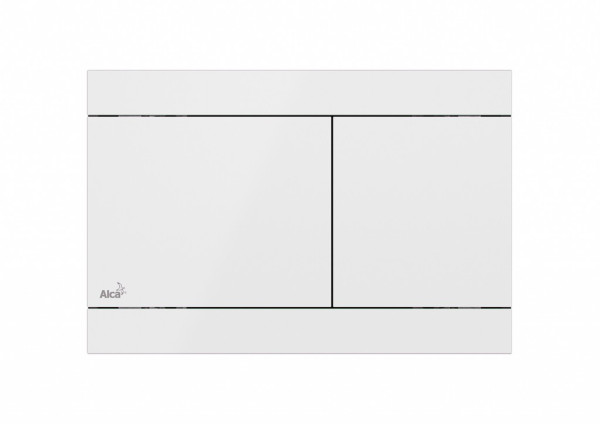 Кнопка смыва alcadrain FLAT 24.7х2х16.5 для инсталляции, пластик, цвет Белый (FUNWHITE). Фото 1