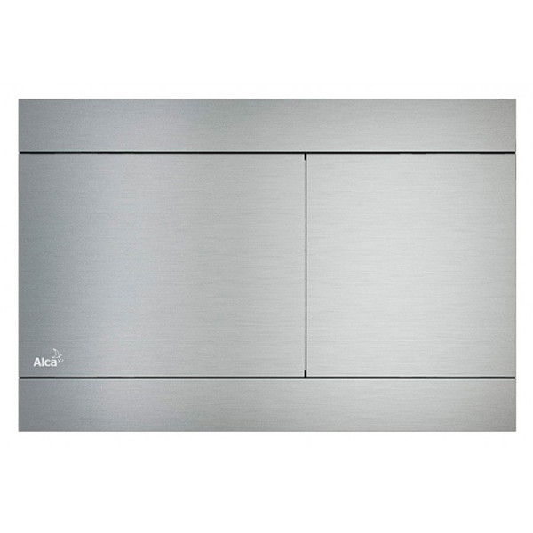 Кнопка смыва alcadrain FLAT 24.7х2х16.5 для инсталляции, пластик, цвет Хром матовый (FUN). Фото 1