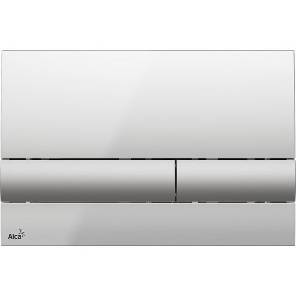 Кнопка смыва alcadrain M1713 24.7х1.9х16.5 для инсталляции, пластик, цвет Хром (M1713). Фото 1