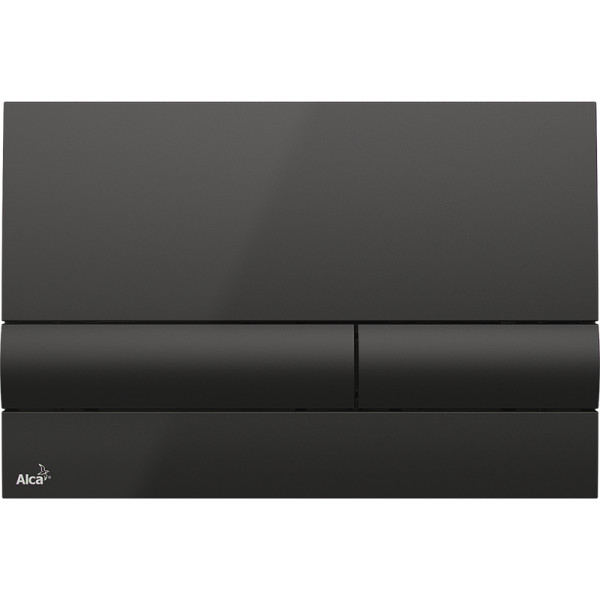 Кнопка смыва alcadrain M1718 24.7х1.9х16.5 для инсталляции, пластик, цвет Черный (M1718). Фото 1