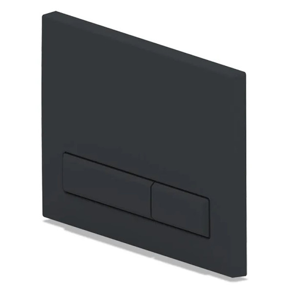Кнопка смыва Ани Пласт 22х3х15 для инсталляции, ABS пластик, цвет Черный (WP1430). Фото 1