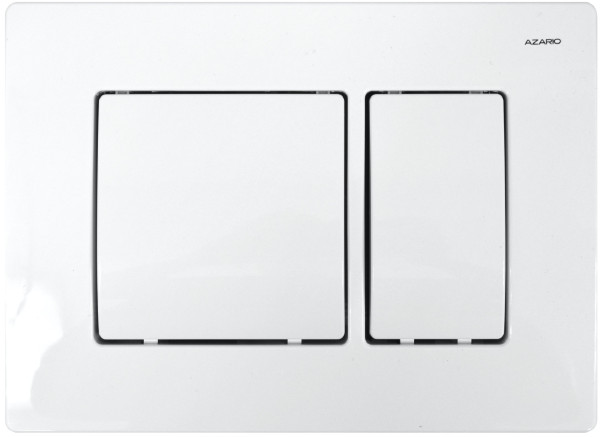 Кнопка смыва Azario 24.8х3.5х16.6 , пластик, цвет Белый (AZ82000032). Фото 1