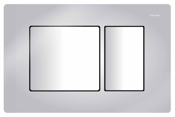 Кнопка смыва Azario 24.8х3.5х16.6 , пластик, цвет Хром глянцевый (AZ82000031). Фото 1