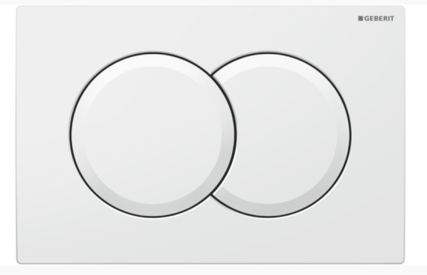 Кнопка смыва Geberit Delta 24.6х2.3х16.4 для инсталляции, пластик, цвет Белый (115107111). Фото 1
