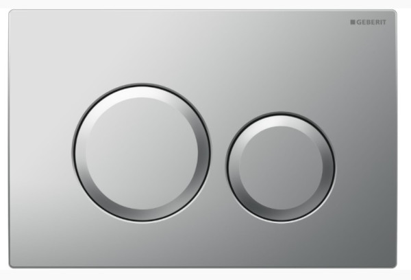 Кнопка смыва Geberit Delta 24.6х2.3х16.4 для инсталляции, пластик, цвет Хром матовый (115127461). Фото 1