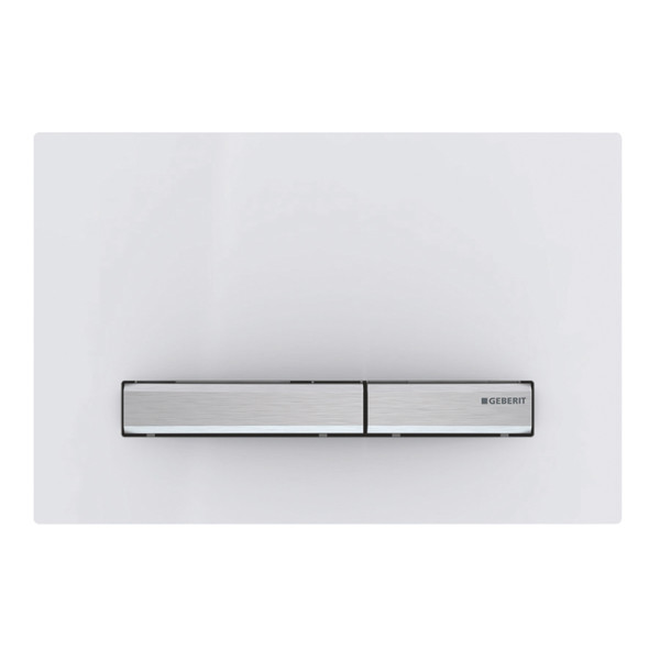 Кнопка смыва Geberit SIGMA 24.6х1.3х16.4 для инсталляции, пластик, цвет Белый (115788112). Фото 1