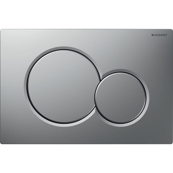 Кнопка смыва Geberit SIGMA 24.6х1.3х16.4 для инсталляции, пластик, цвет Хром матовый (115770JQ5). Фото 1