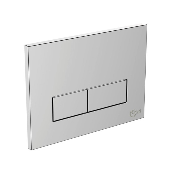 Кнопка смыва Ideal Standard 23х3.3х17 для инсталляции, пластик, цвет Хром (W3708AA). Фото 1