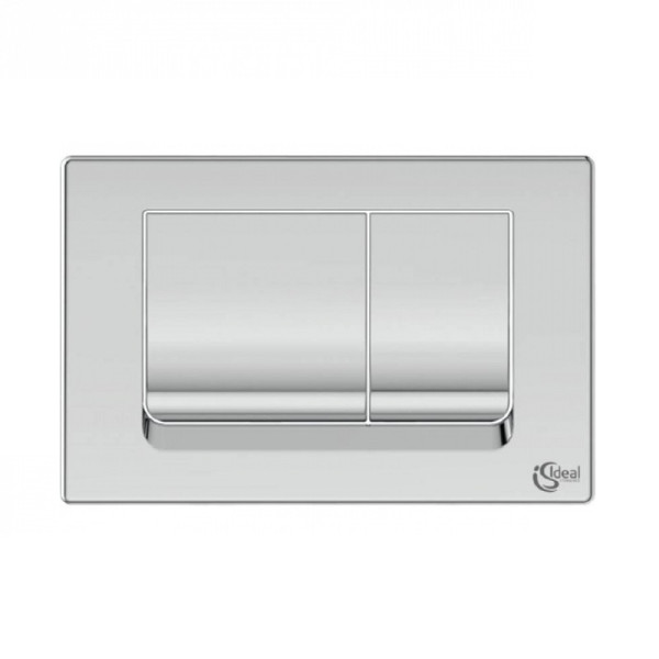 Кнопка смыва Ideal Standard Solea 24.5х1.7х16 для инсталляции, пластик, цвет Хром (R0108AA). Фото 1