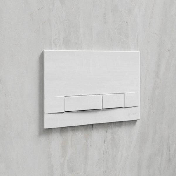 Кнопка смыва Lemark BIT для инсталляции, механическая, белый глянец. Фото 2