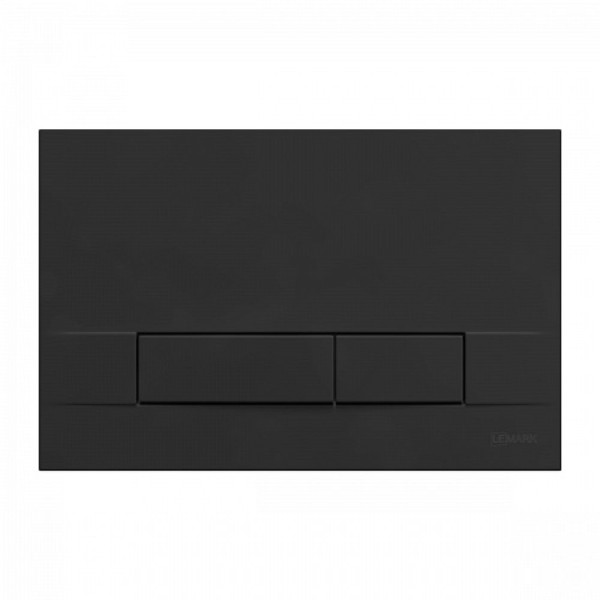 Кнопка смыва Lemark BIT для инсталляции, механическая, черный матовый SOFT TOUCH. Фото 1