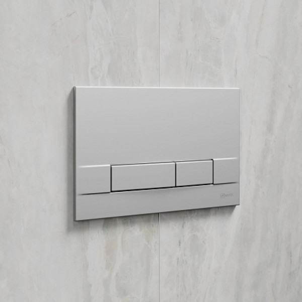 Кнопка смыва Lemark BIT для инсталляции, механическая, хром матовый. Фото 2