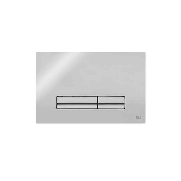 Кнопка смыва Oli 23х6.5х15 для инсталляции, пластик, цвет Хром (139179/192905). Фото 1