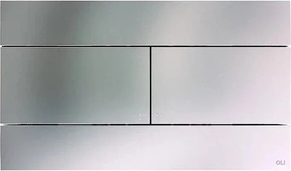 Кнопка смыва Oli 25.5х0.7х15 , пластик, цвет Нержавеющая сталь (057141). Фото 1