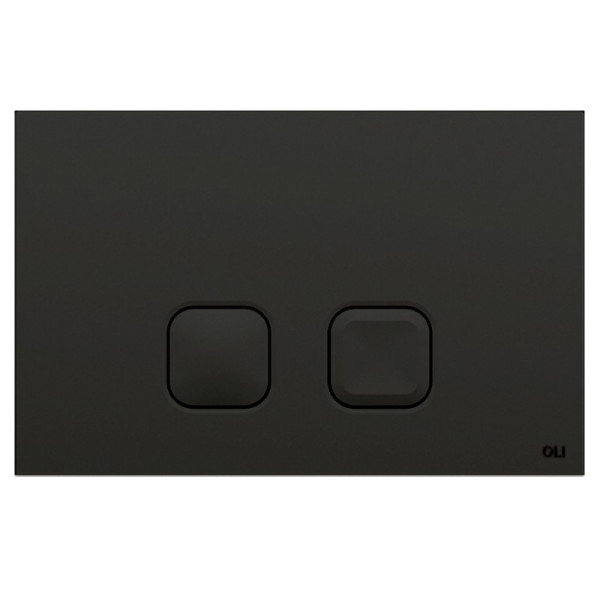 Кнопка смыва Oli PLAIN 23х0.6х15 для инсталляции, пластик, цвет Черный (070829). Фото 1