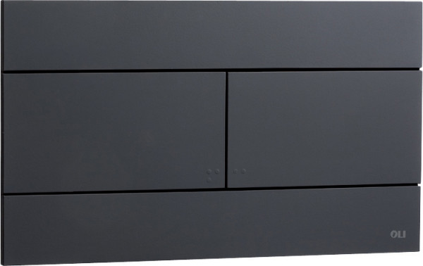 Кнопка смыва Oli Slim 25.5х0.6х15 для инсталляции, пластик, цвет Черный (886040/659056). Фото 1