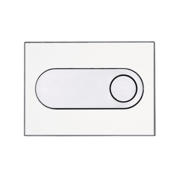 Кнопка смыва Pestan Onix 24.2х1.6х17.4 для инсталляции, пластик, цвет Белый (40006363). Фото 1