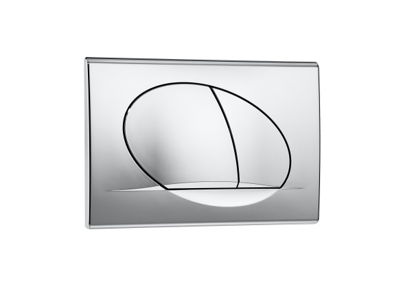 Кнопка смыва Roca 25.5х1.8х17 для инсталляции, пластик, цвет Хром (78901140B1). Фото 1