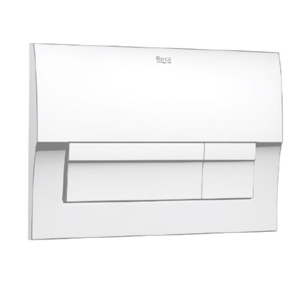 Кнопка смыва Roca 25.5х3.8х17 для инсталляции, пластик, цвет Белый (78901170B0). Фото 1