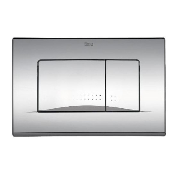 Кнопка смыва Roca 25.5х3.8х17 для инсталляции, пластик, цвет Хром (78901130B1). Фото 1