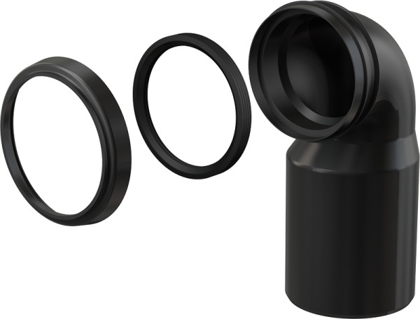 Колено стока комплект Alcadrain 90/110 (M906). Фото 1