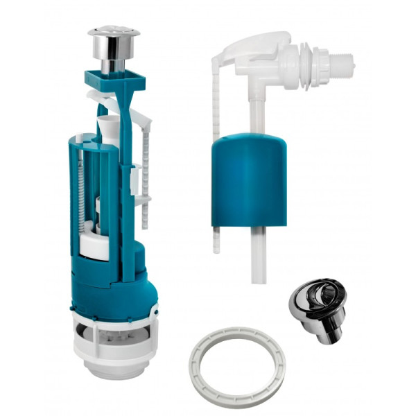 Комплект арматуры б/под., кн. хром 2х реж. И-СБ2-БпрН-АА-В Р (5-2-3-4). Фото 1