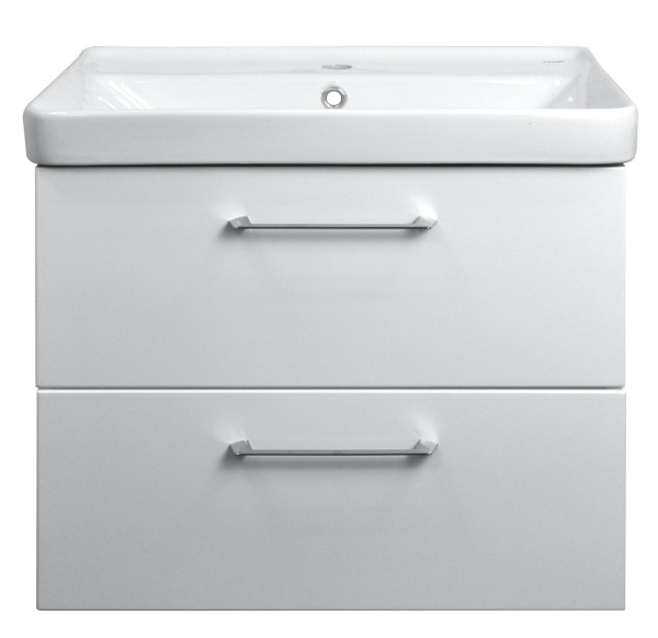 Комплект Azario тумба Ника 70 710х470х560 подвесная с раковиной Monte 70 белый матовый (CS00080144). Фото 1