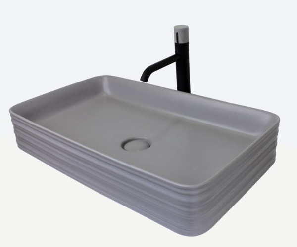 Комплект Bronze de Luxe: раковина TREND 1363-MG со смесителем FOCUS 24615BG. Фото 1