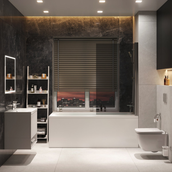 Комплект для ванной комнаты, зона помывочной. Фото 1