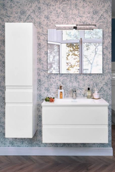 Комплект EB2052-J5 MADELEINE Тумба и раковина EXAF112-Z-00 60 см, цвет блестящий белый. Фото 3