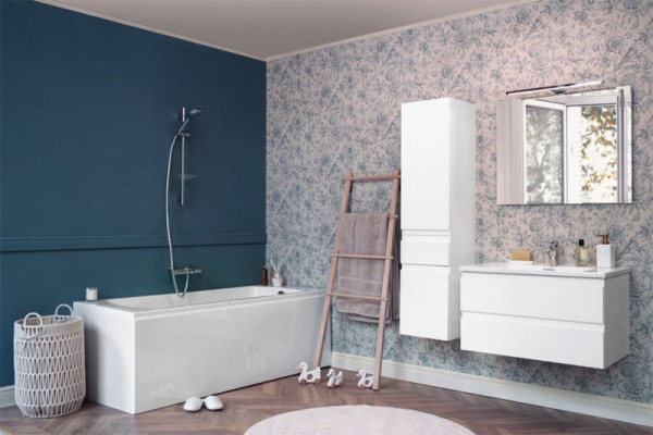 Комплект EB2052-J5 MADELEINE Тумба и раковина EXAF112-Z-00 60 см, цвет блестящий белый. Фото 5