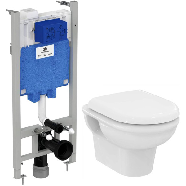 Комплект Ideal Standard EXACTO система инсталляции + унитаз с крышкой-сиденьем (RX002602). Фото 1