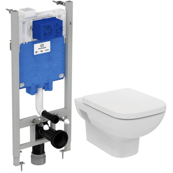 Комплект Ideal Standard ProSys 2.0 система инсталляции + унитаз с крышкой-сиденьем (RI471702). Фото 1