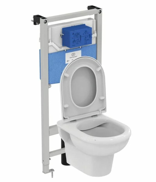 Комплект инсталляции Ideal Standard Exacto с крышкой-сиденьем микролифт (X042601). Фото 1