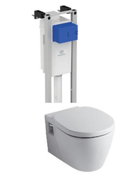 Комплект инсталляции Ideal Standard ProSys Eco Frame M с унитазом Connect E803501, сиденье микролифт E712701 (W220101). Фото 1