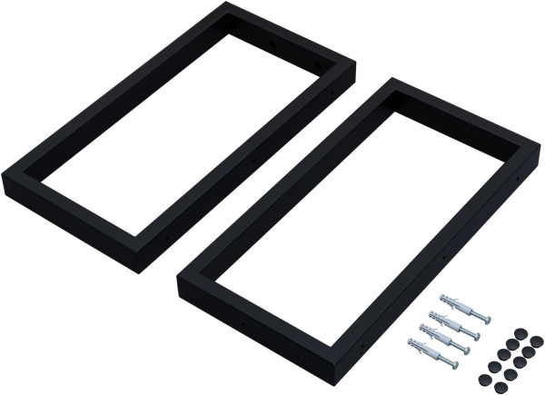 Комплект кронштейнов Aquanet Магнум черный матовый. Фото 1