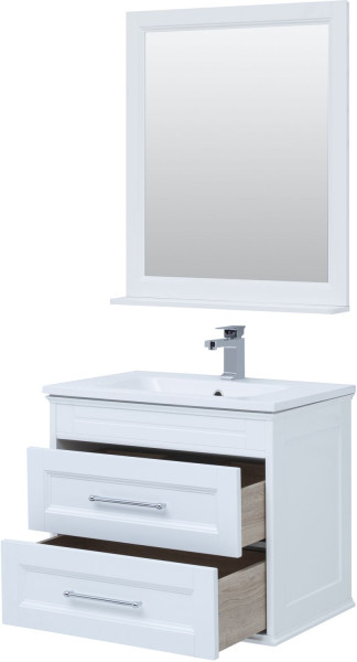 Комплект мебели для ванной Aquanet Бостон М 80 белый матовый. Фото 1