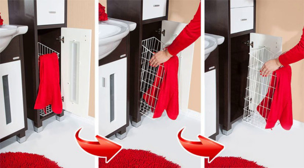 Комплект мебели для ванной Бриклаер БАЛИ 60R, светлая лиственница/белый. Фото 5