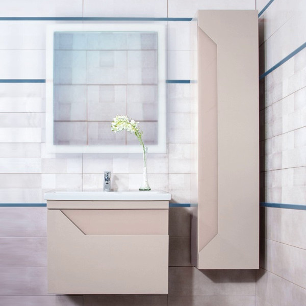 Комплект мебели для ванной Бриклаер БРАЙТОН 60B, бежевый. Фото 1