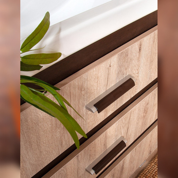 Комплект мебели для ванной Бриклаер ТЕХАС 100, кантри/венге. Фото 5