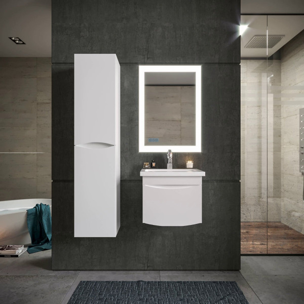 Комплект мебели для ванной Бриклаер ВЕГА 50, белый. Фото 1