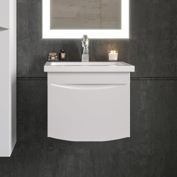 Комплект мебели для ванной Бриклаер ВЕГА 50, белый. Фото 5